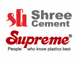 Shree Cement and Supreme logo