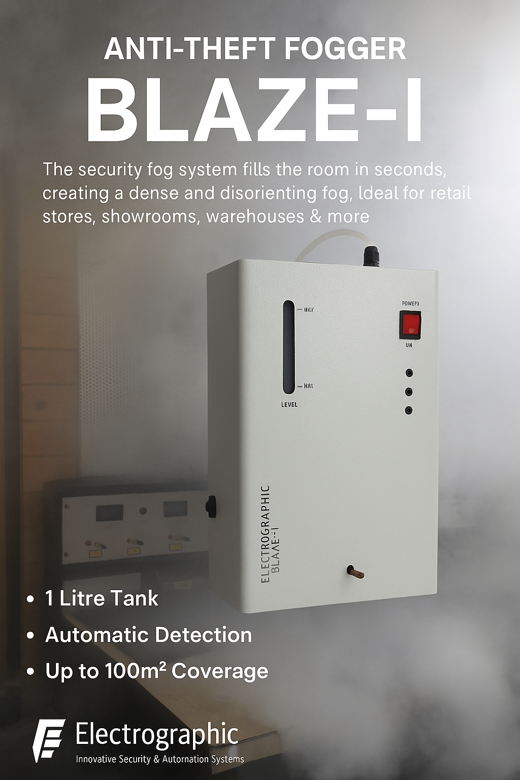 Blaze 1 smart anti-theft fog security system