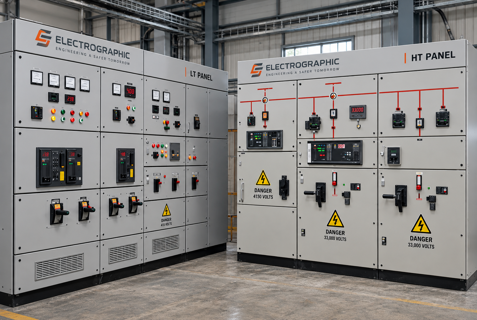 Electrical control panels and industrial enclosures